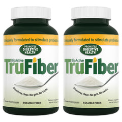 TruFiber powder dissolves clearly in water for easy daily use and gut support.