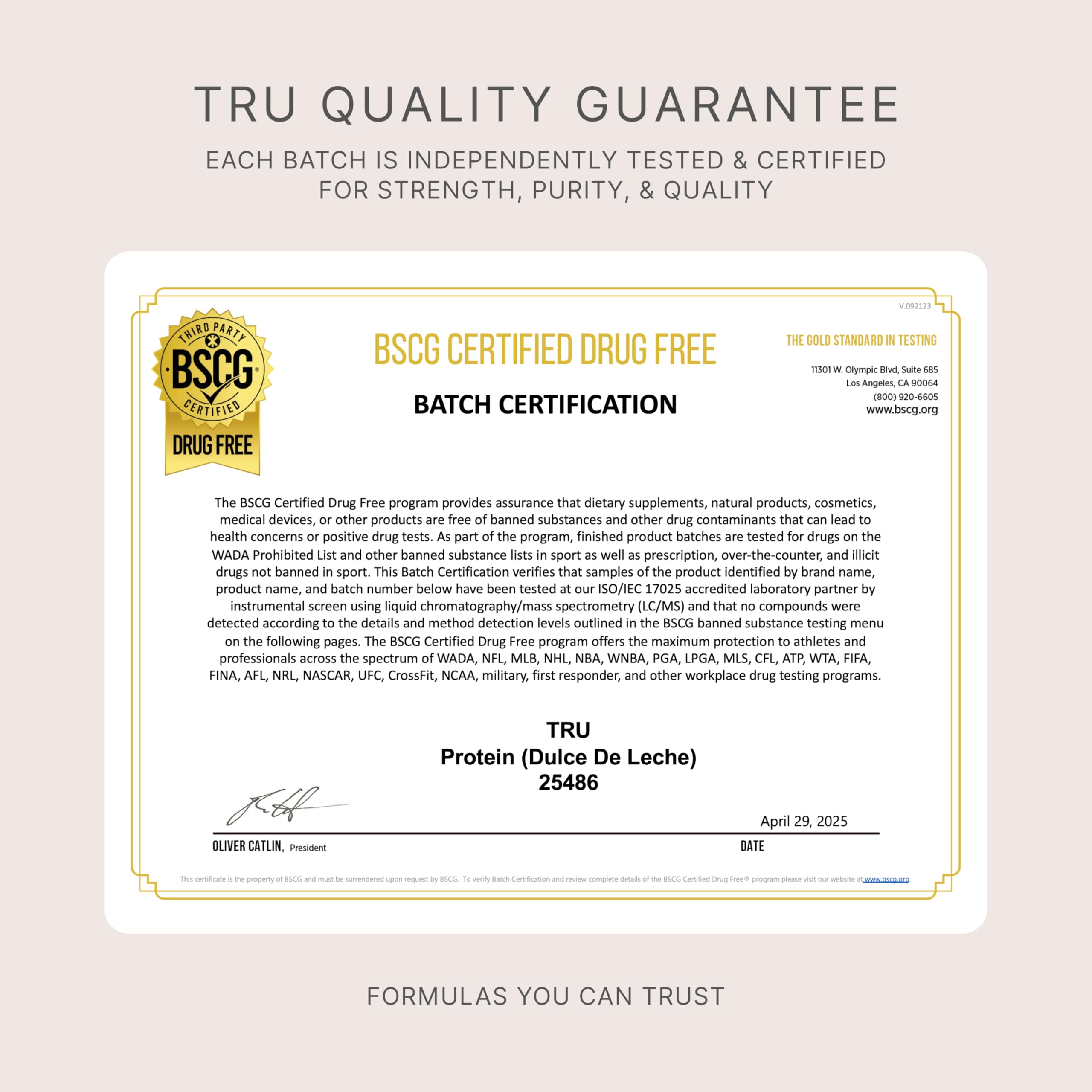 TRU Supplements Banana Maple Muffin powder blends brown rice and pea proteins