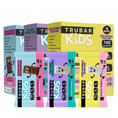 TRUBAR Kids bars variety box for school lunches and on-the-go snacks.