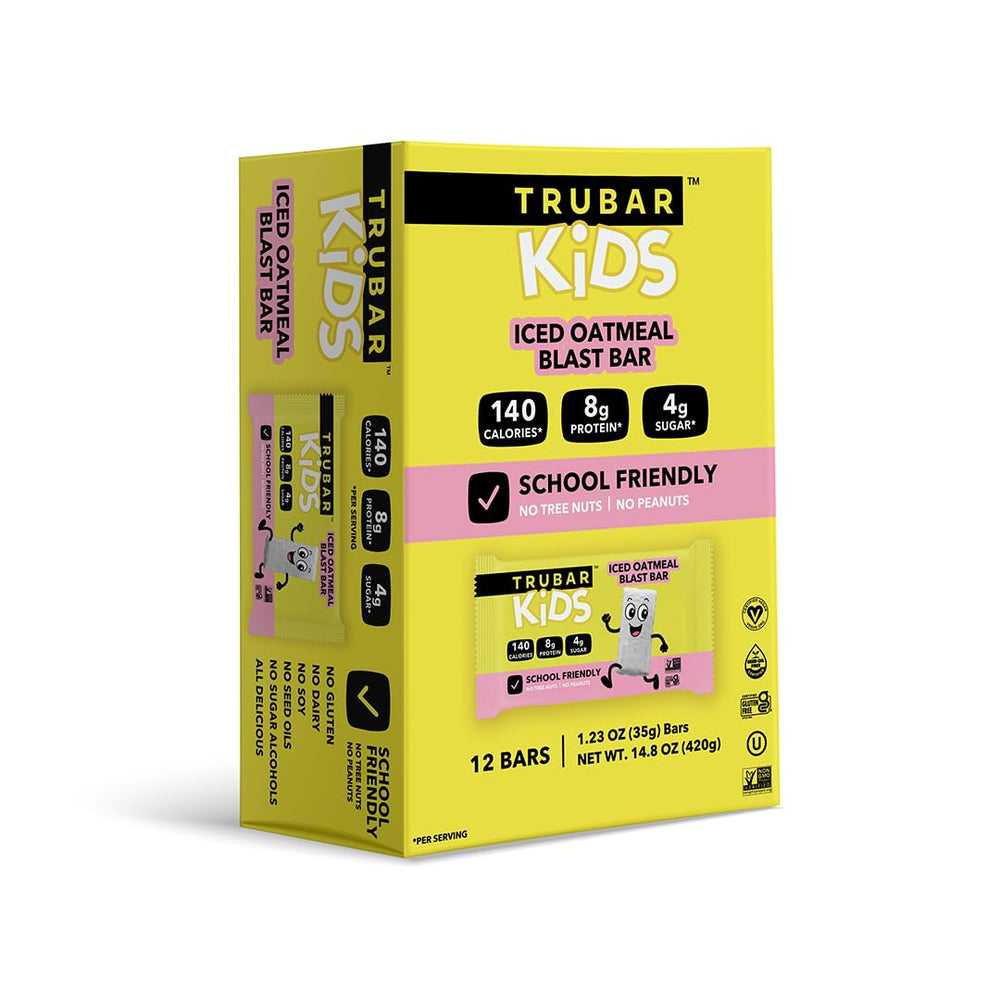 Iced Oatmeal Blast flavor details with cinnamon and vanilla icing by TRUBAR