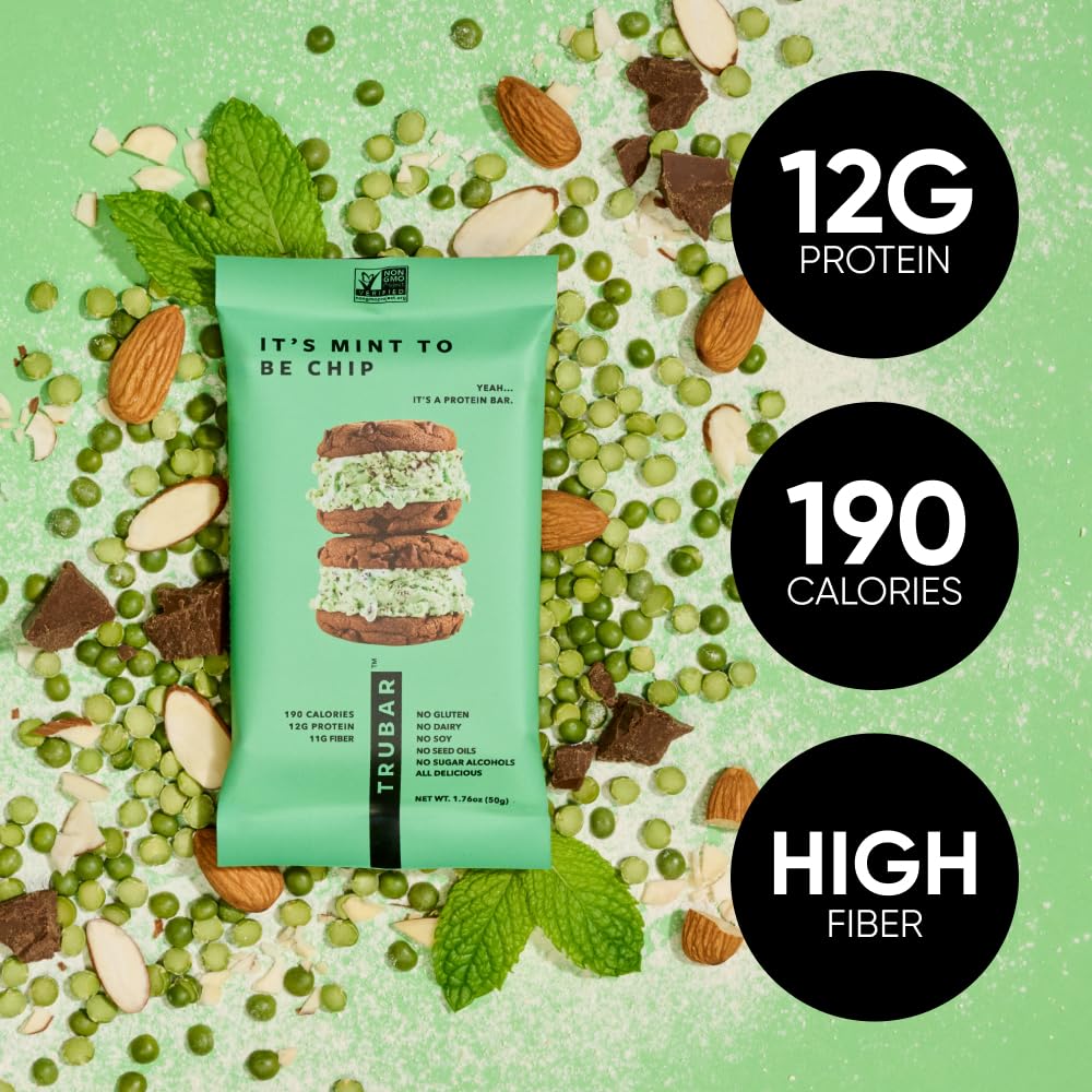 TRUBAR post-workout scene with mint chocolate bar as energy snack.