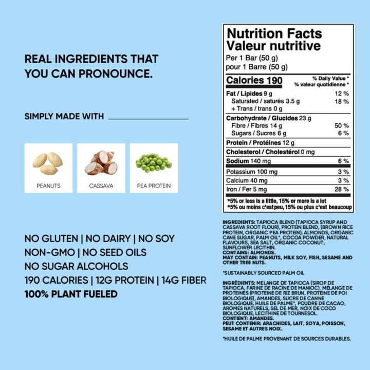 TRUBAR vegan protein bar 16-count packaging, easy grab-and-go snack option.