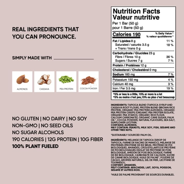 TRUBAR vegan protein bar cocoa-coconuts slice, bite-sized pieces shown.
