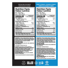 TRUBAR vegan protein bar cookies creamy, close-up shows creamy texture; snack option.