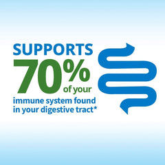 TruBiotics capsules close-up highlighting 2 billion CFU for gut balance.