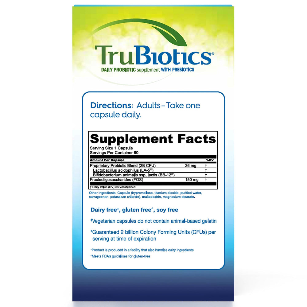 TruBiotics clinically studied strains BB-12 and LA-5 demonstrate strong GI survivability.