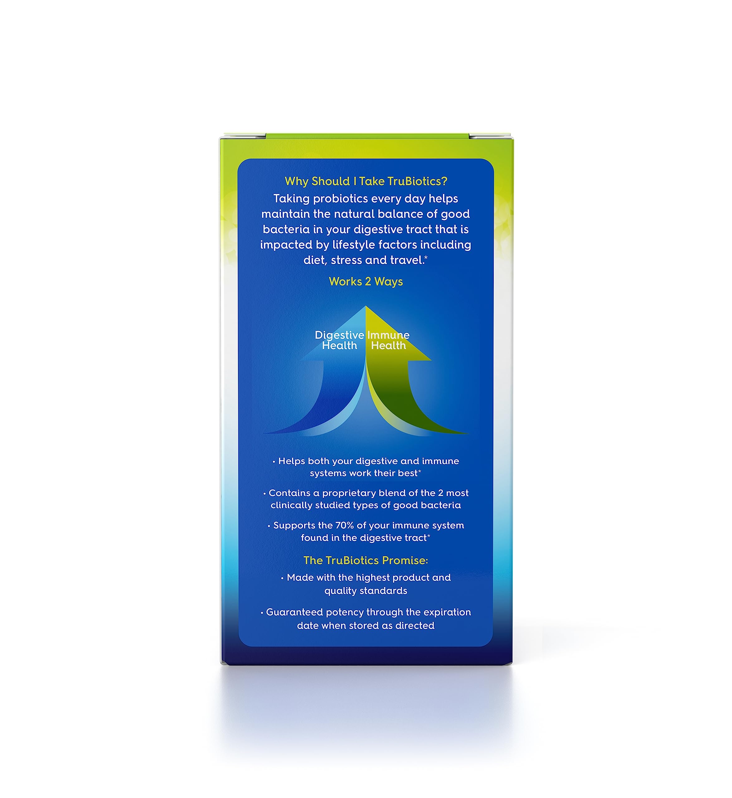 TruBiotics dairy-free badge signals allergen-free immune-supportive formula.