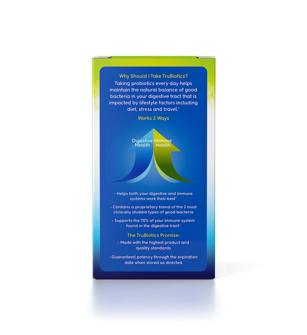 TruBiotics dairy-free badge signals allergen-free immune-supportive formula.