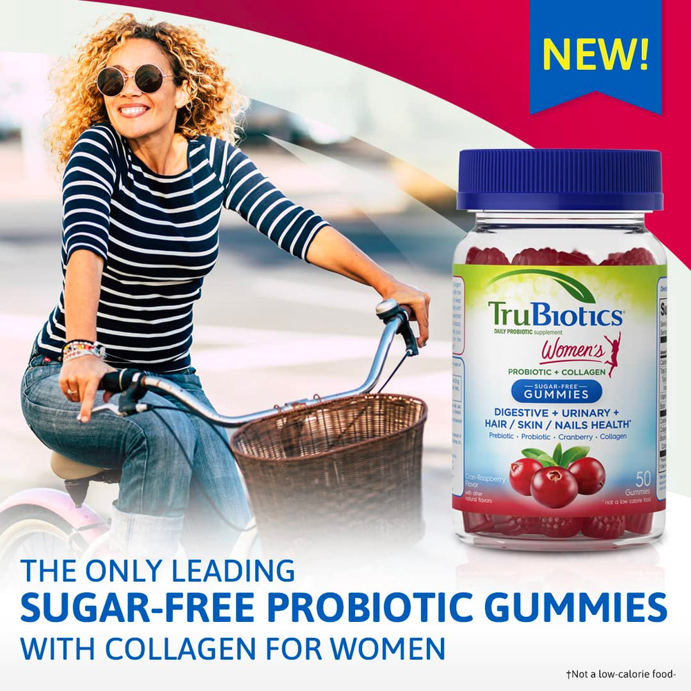 TruBiotics collagen gummies supporting hair, skin, and nails