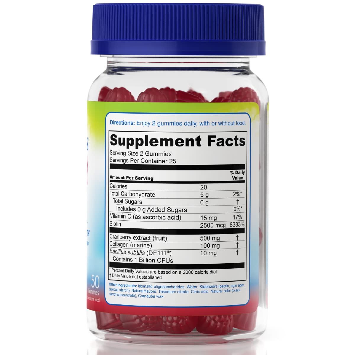 Two TruBiotics gummies per day shown for easy daily routine