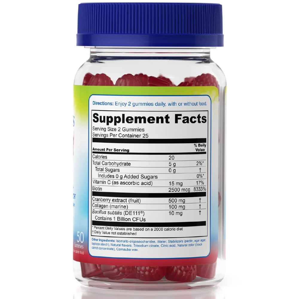 Two TruBiotics gummies per day shown for easy daily routine