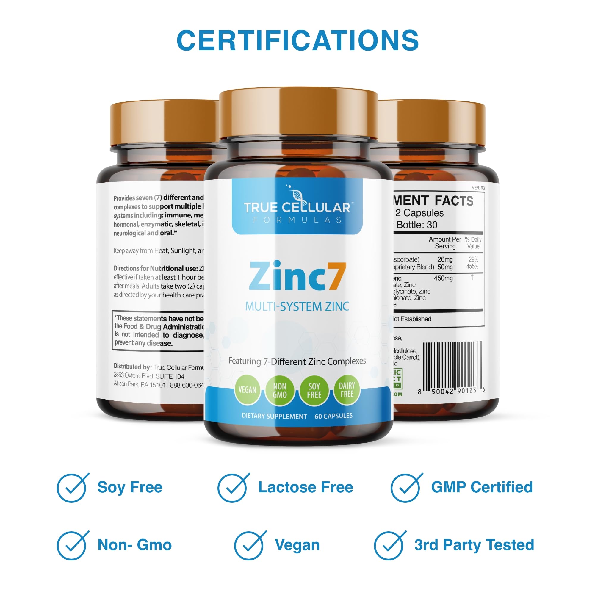 Zinc7 capsules close-up highlighting sleep support.