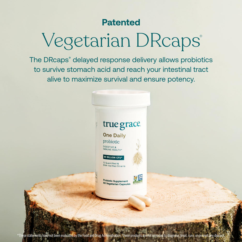 60 vegetarian capsules designed for daily use and gluten-free formulation.