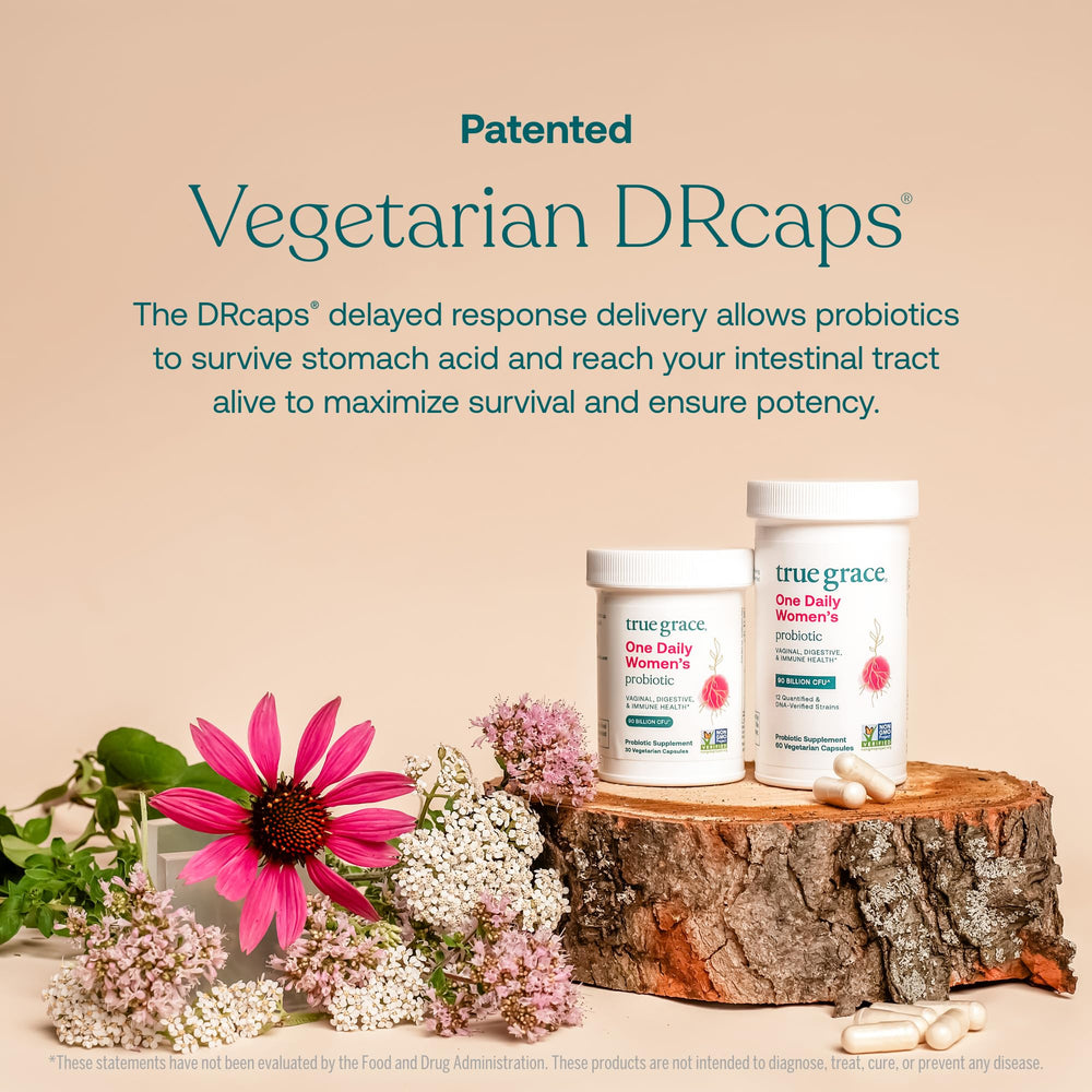 DR caps protecting probiotic cultures in True Grace capsules