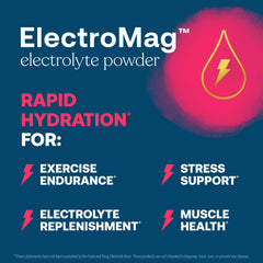 ElectroMag electrolyte-mineral blend supports hydration during activity.