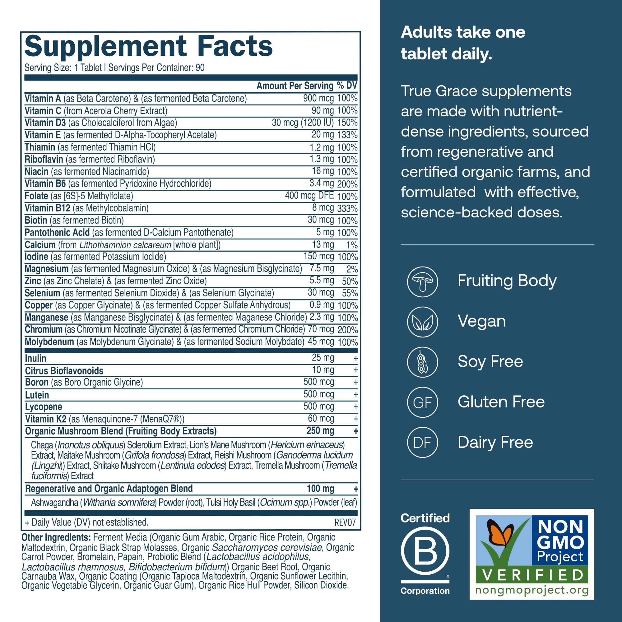 True Grace fermented minerals close-up showing bioavailability