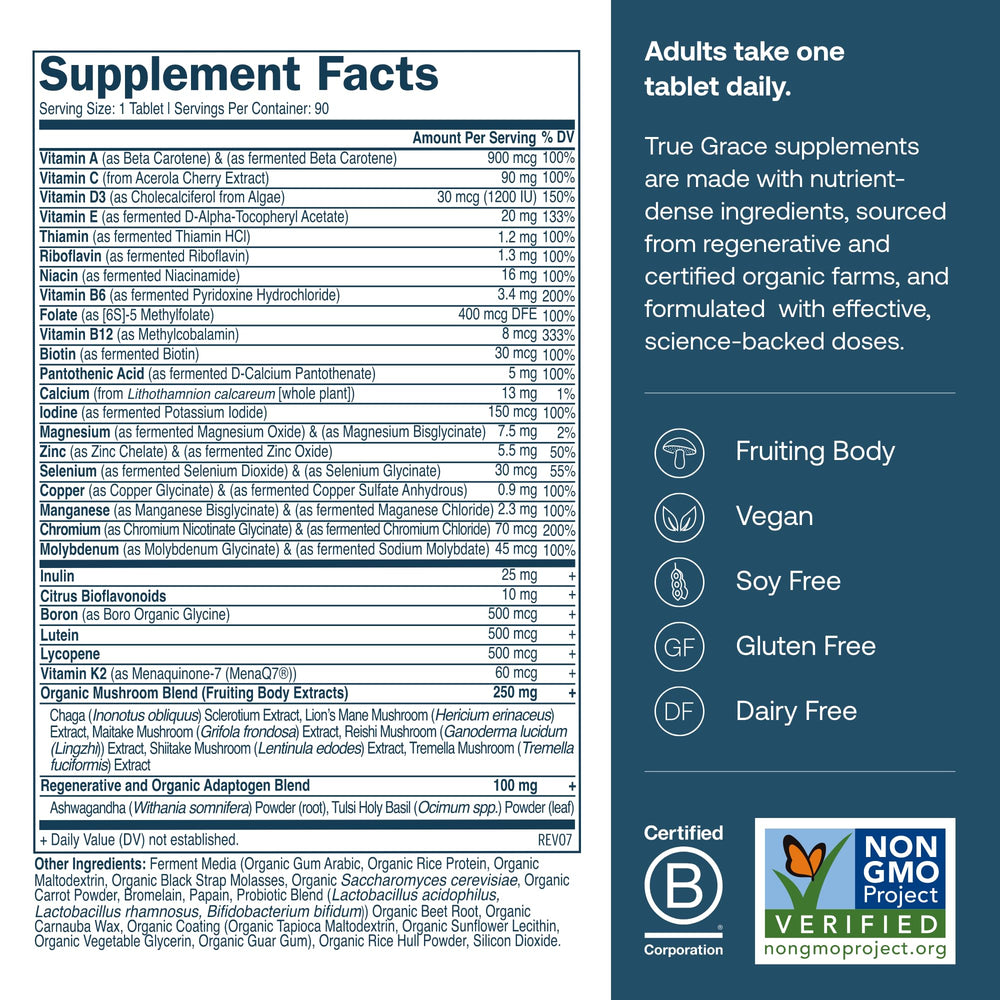 True Grace fermented minerals close-up showing bioavailability