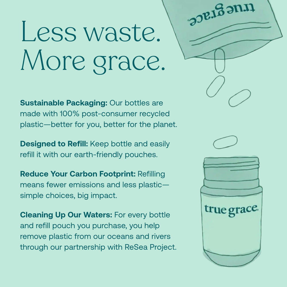 Ocean plastic recovery collaboration with ReSea Project backing True Grace sustainability.