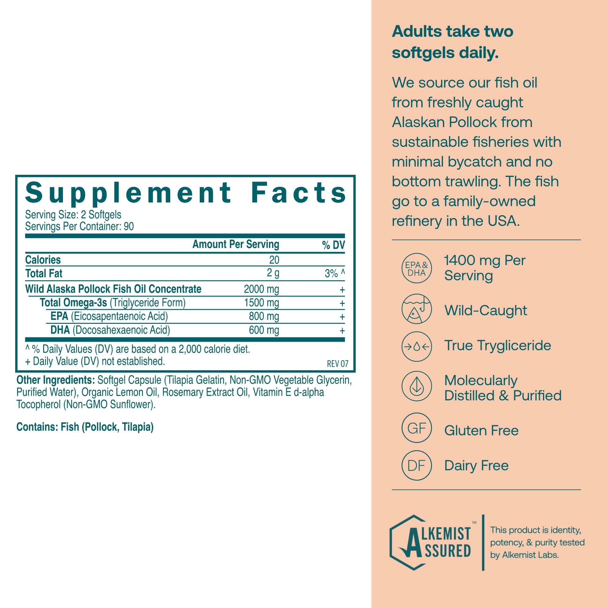 True Grace Omega-3 capsules close-up highlights triglyceride form for better absorption
