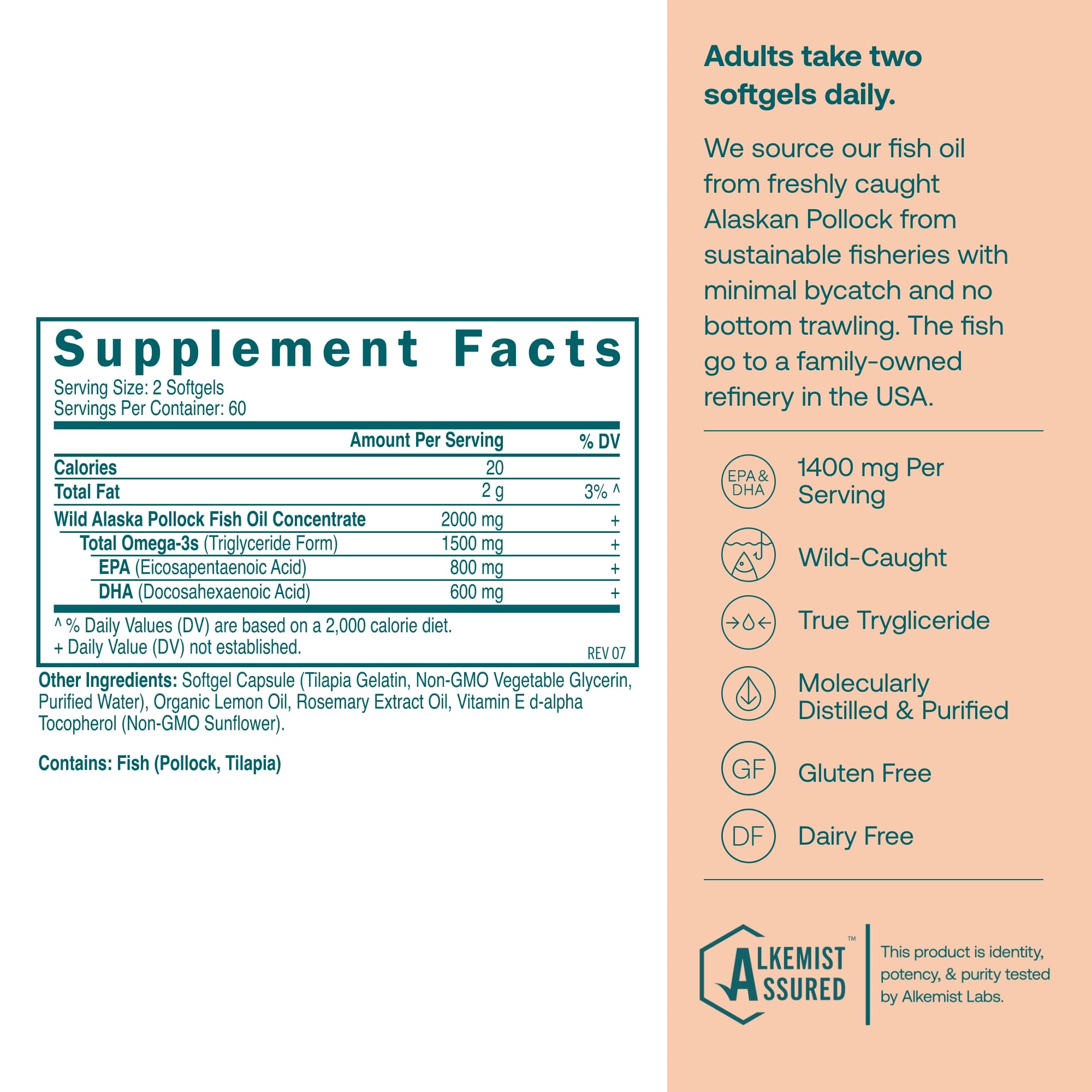 True Grace Omega-3 softgels closeup highlights high potency