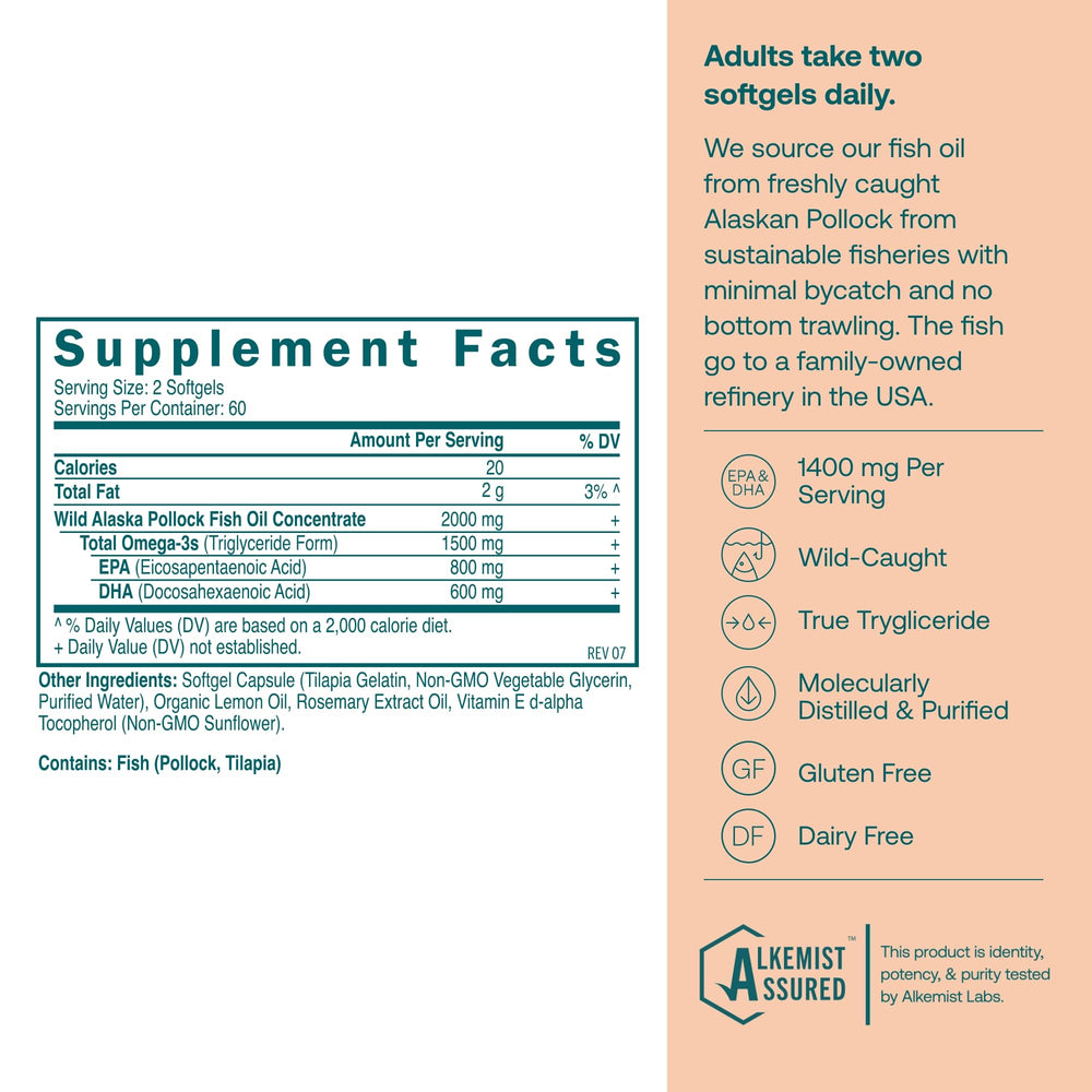 True Grace Omega-3 softgels closeup highlights high potency