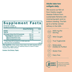 True Grace Omega-3 softgels closeup highlights high potency