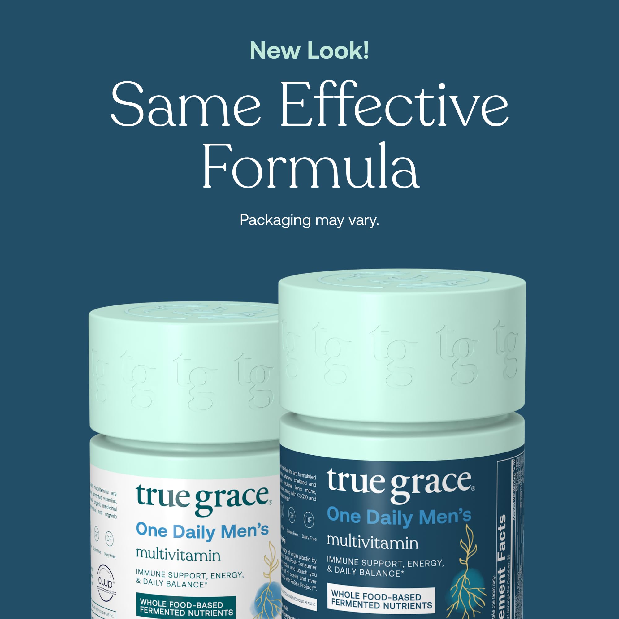 True Grace reusable bottle cap highlighting sustainable packaging