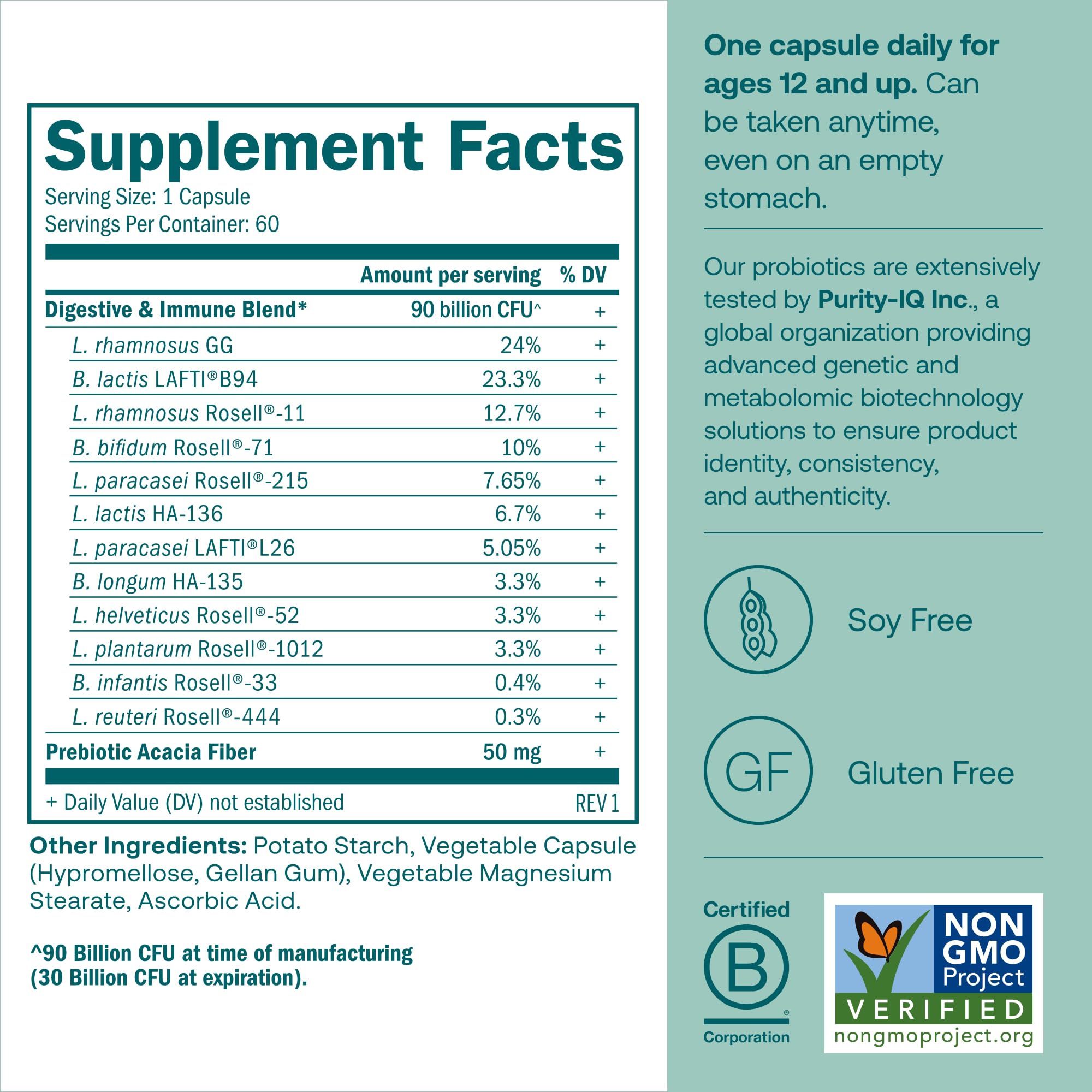 Close-up of True Grace capsules in DR caps for targeted stomach protection.
