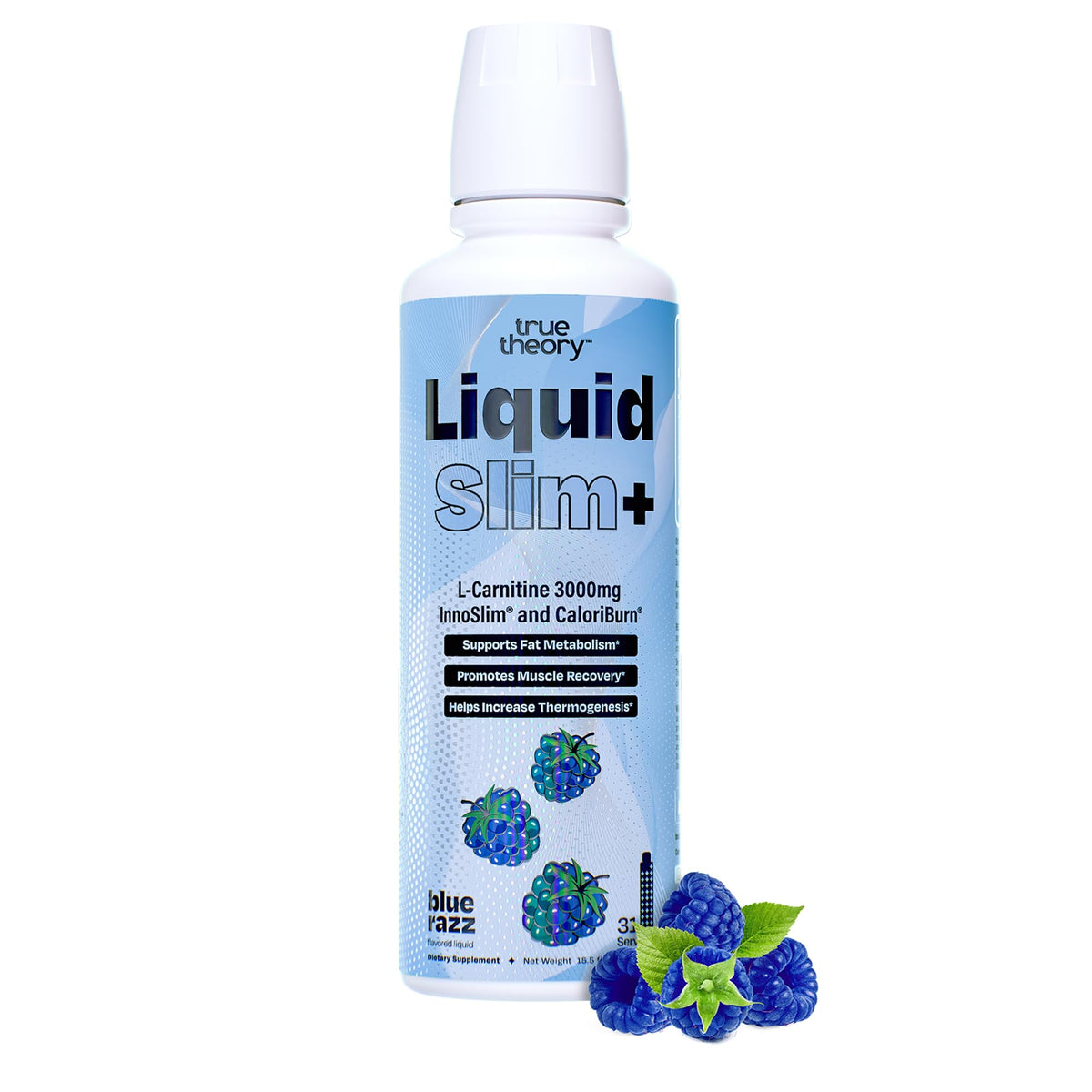 True Theory Liquid Slim bottle front shows sleek design and potent 3000mg formula