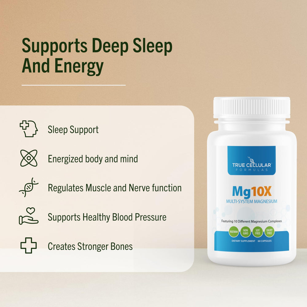 True Cellular Formulas Mg10X evening use scenario for rest