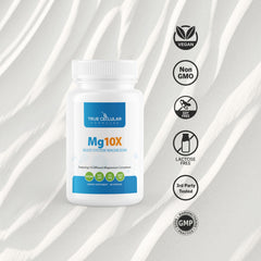 True Cellular Formulas Mg10X ten magnesium complexes graphic illustrating diverse support