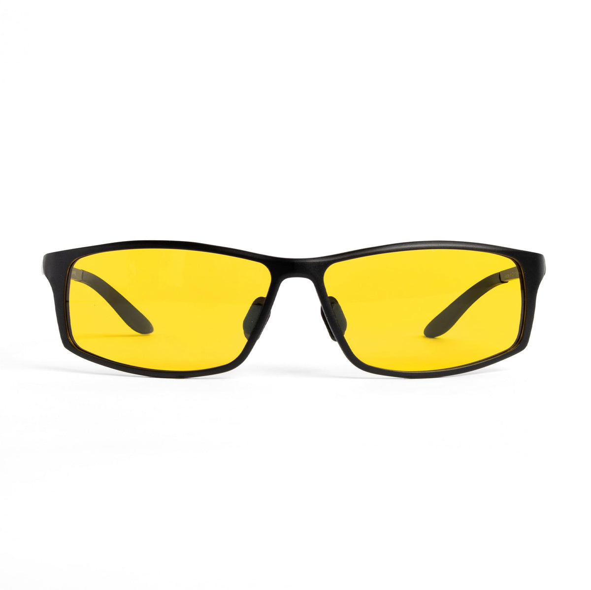 TrueDark Daylights Amber Elite glasses front view with daytime light filtering for clarity