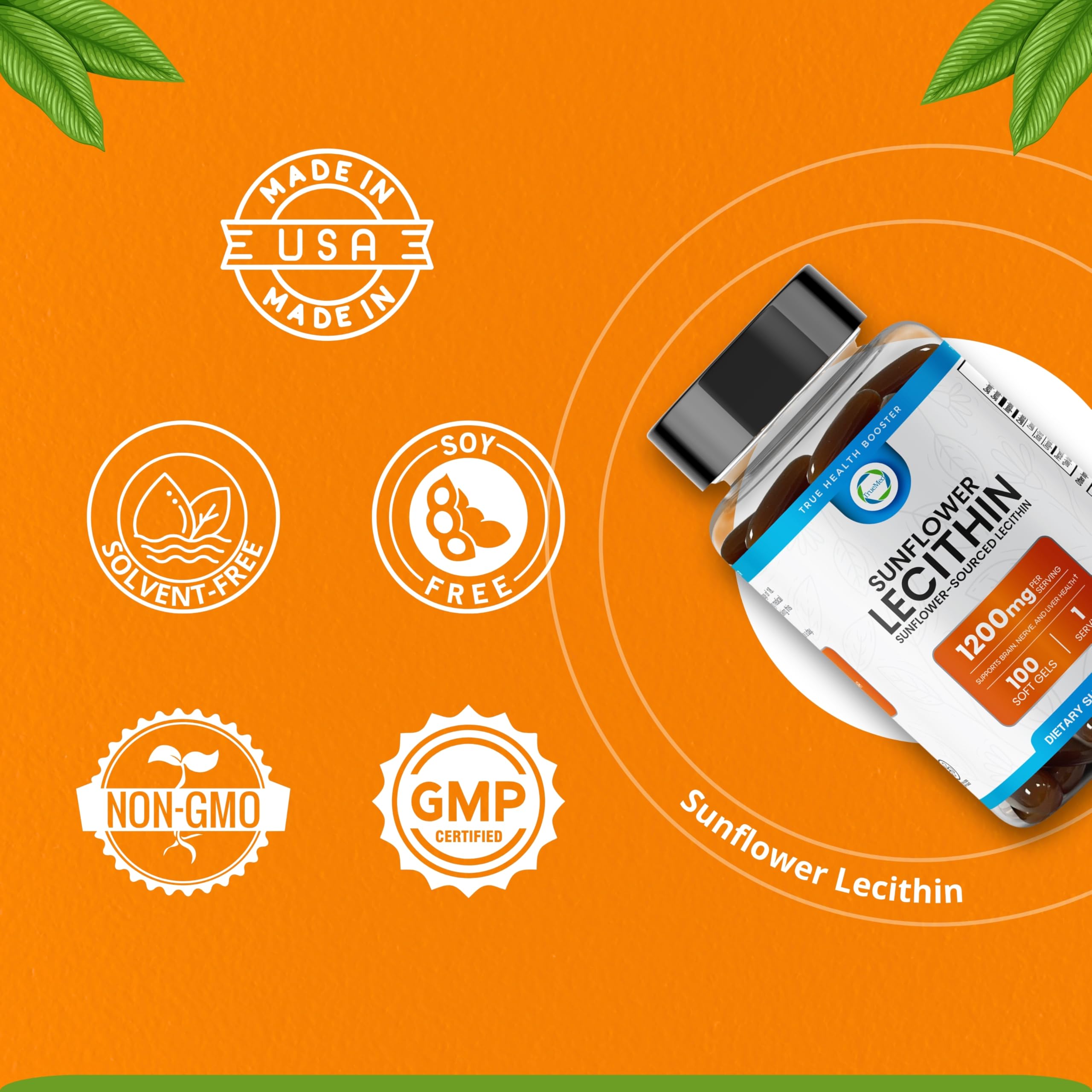 TRUEMED lecithin softgels for daily wellness in a healthy routine