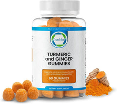 TRUEMED turmeric ginger gummies bottle for daily joint support