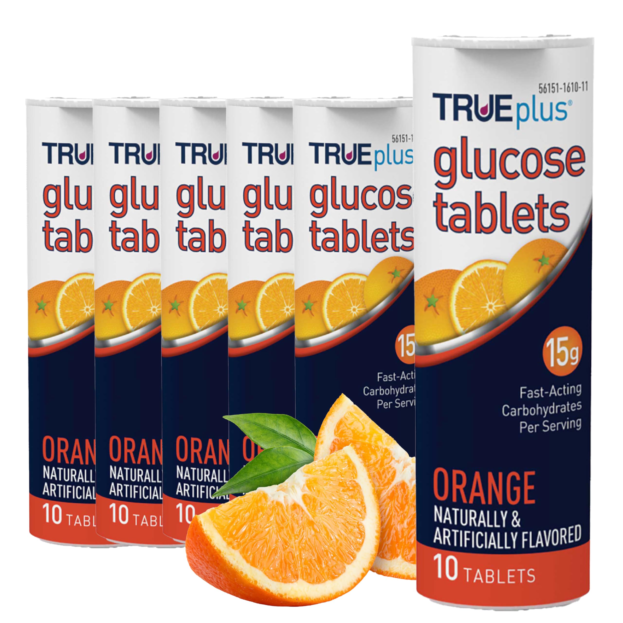 TRUEplus Glucose Orange tubes front view for fast, on-the-go energy.