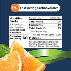 Open TRUEplus Glucose Orange tubes with tablets visible.