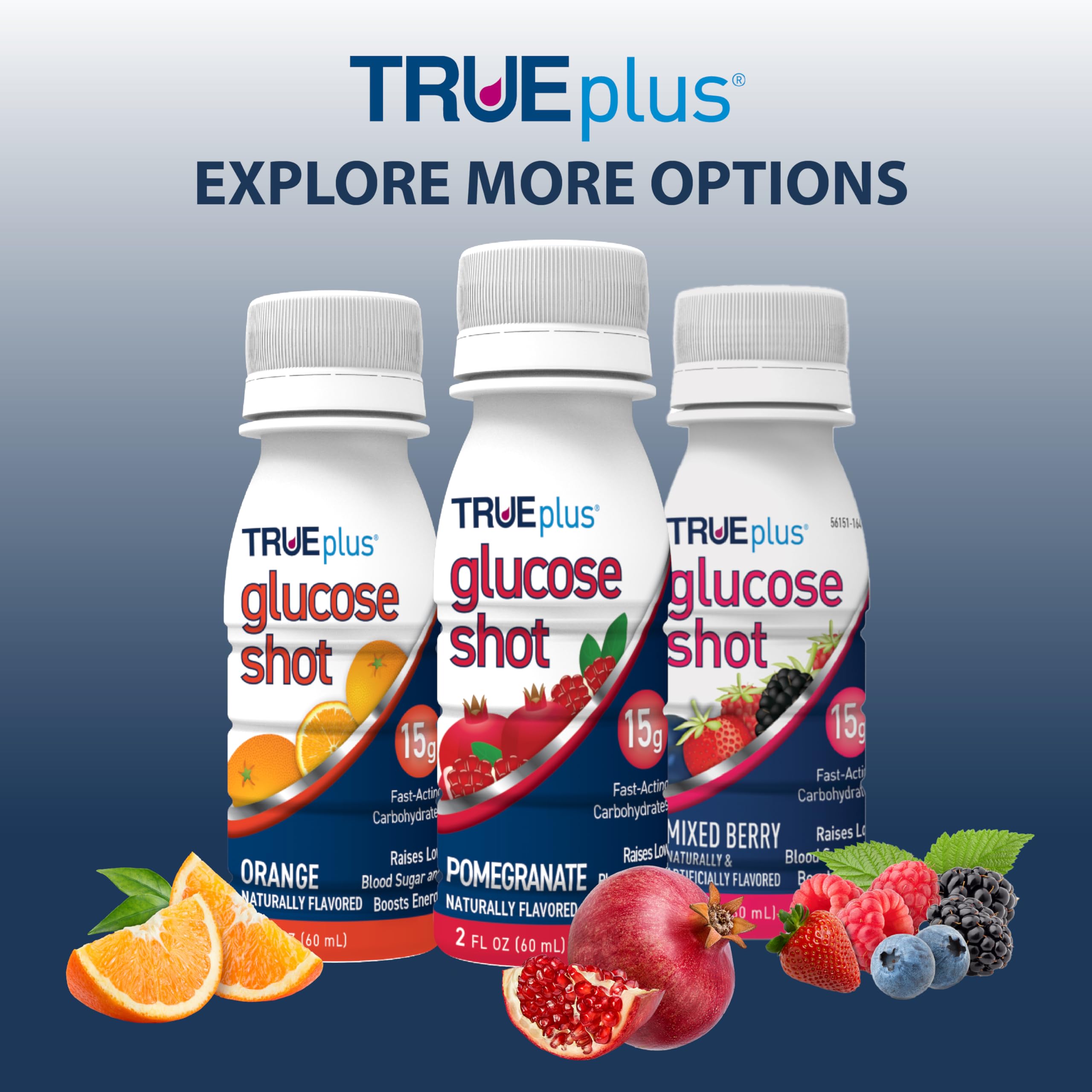 TRUEplus Glucose Shots on-the-go in a gym bag for quick energy.