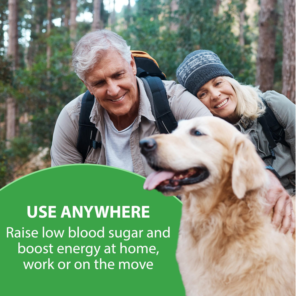 TRUEplus glucose tablets orange close-up, flavorful quick energy option