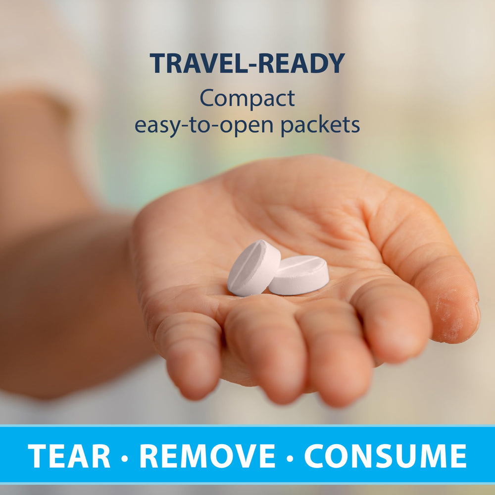 TRUEplus Soft Tabs being held to show chewable format.