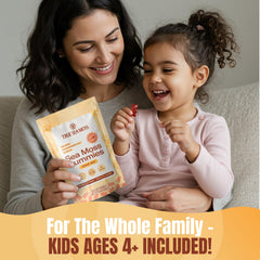 TrueSeaMoss Gummies package open reveals convenient 2-gummy serving for daily use