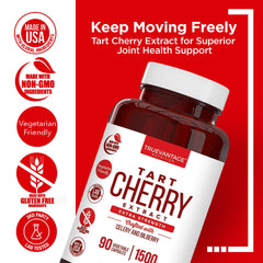Truevantage Nutrition celery seed extract capsules on bottle for uric acid support