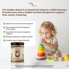 TruHeight Toddler Advanced Formula+ chocolate milk cup served, ideal for snack time