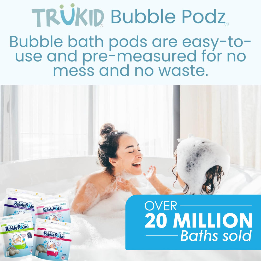 TruKid Bubble Podz family-friendly bubbles for toddlers and babies.