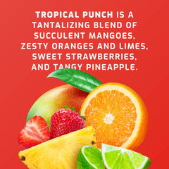Ingredients panel of TRULABS Hydrate + Detox Tropical Punch showcasing vitamins and minerals