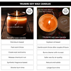 TRUMIRI Winter Woods: vela de soja para ambiente otoñal cálido.