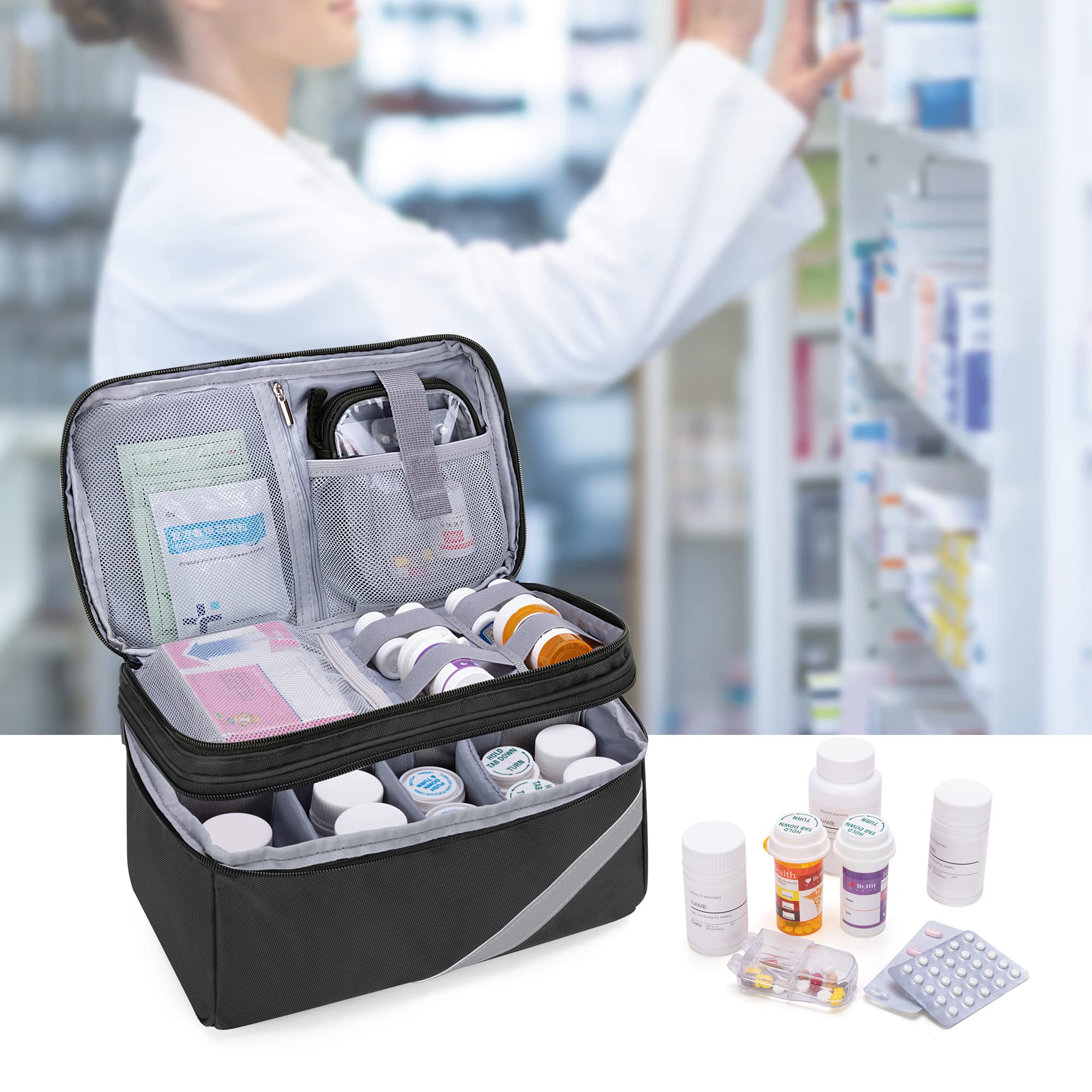 Trunab medicine organizer is ideal for daily home use and travel.