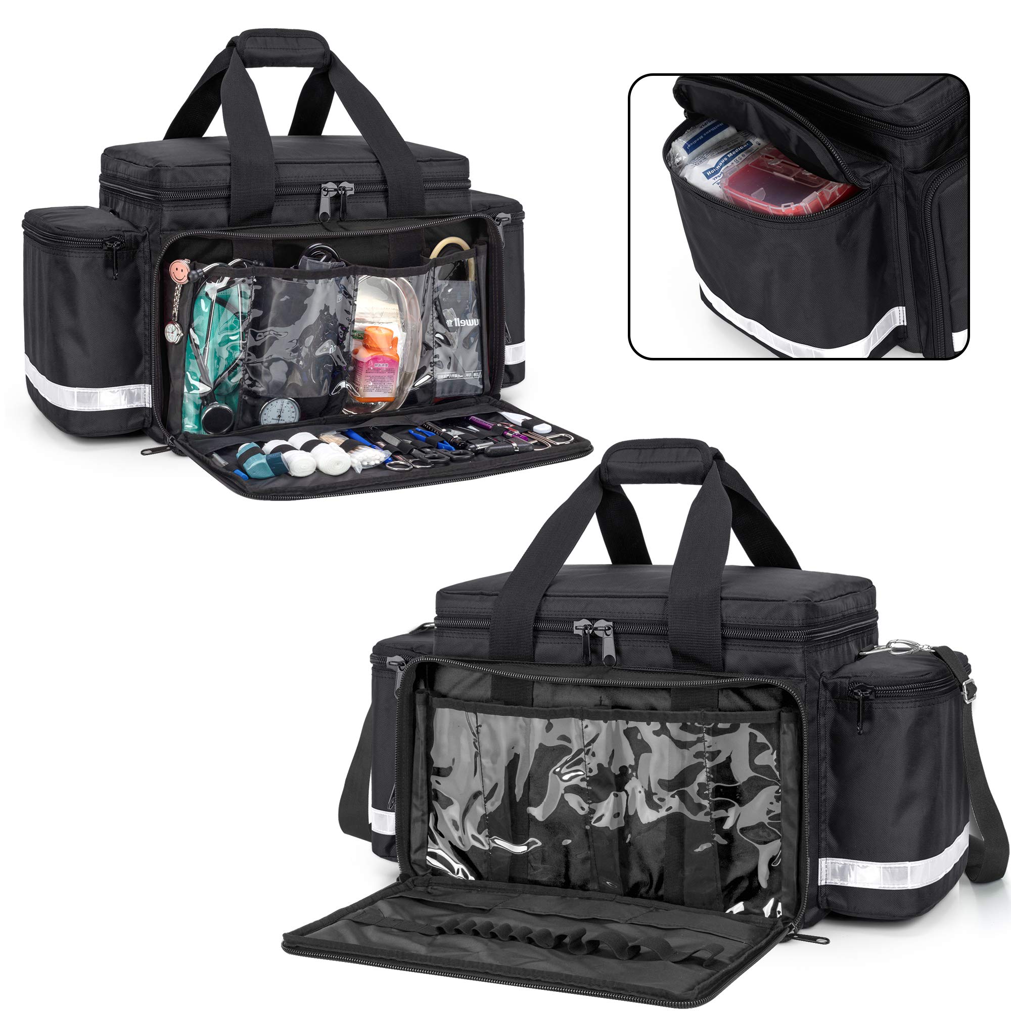Trunab first aid bag front compartments keep tools neatly within reach