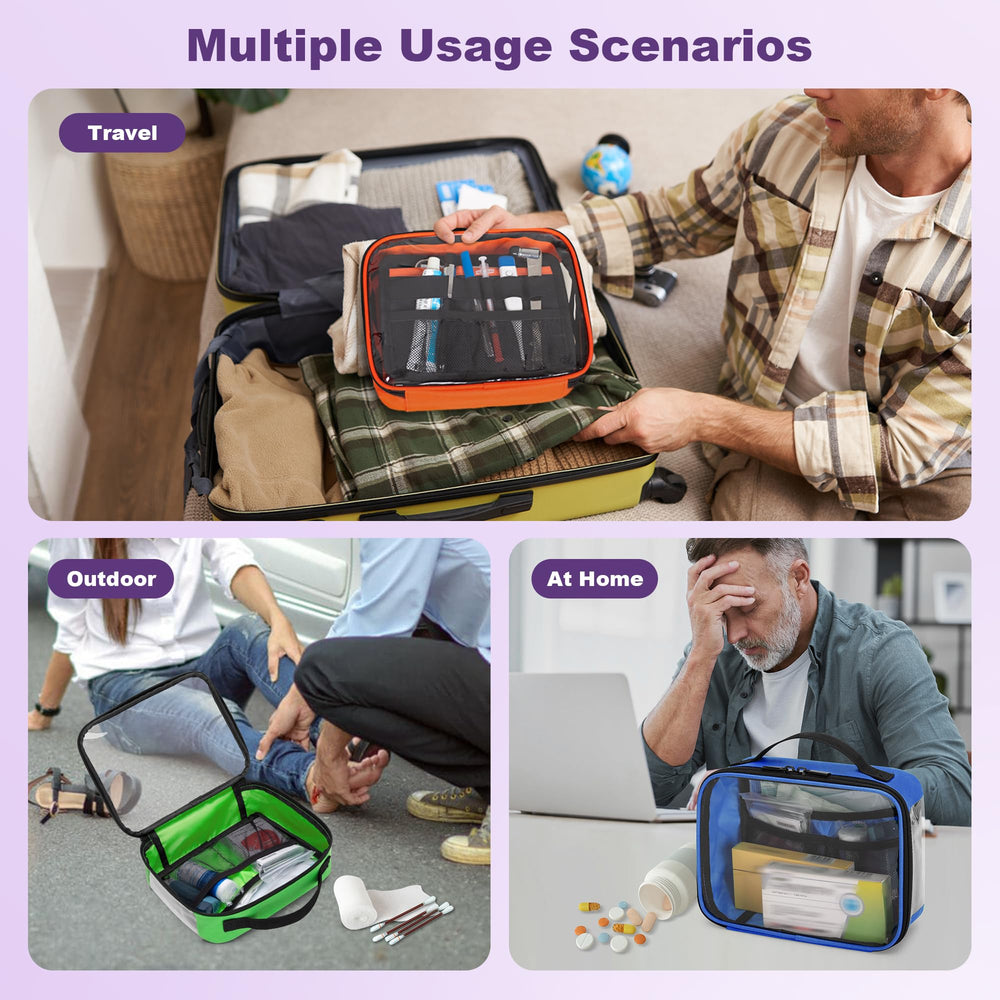 Trunab first aid bag side label slot for easy content labeling.