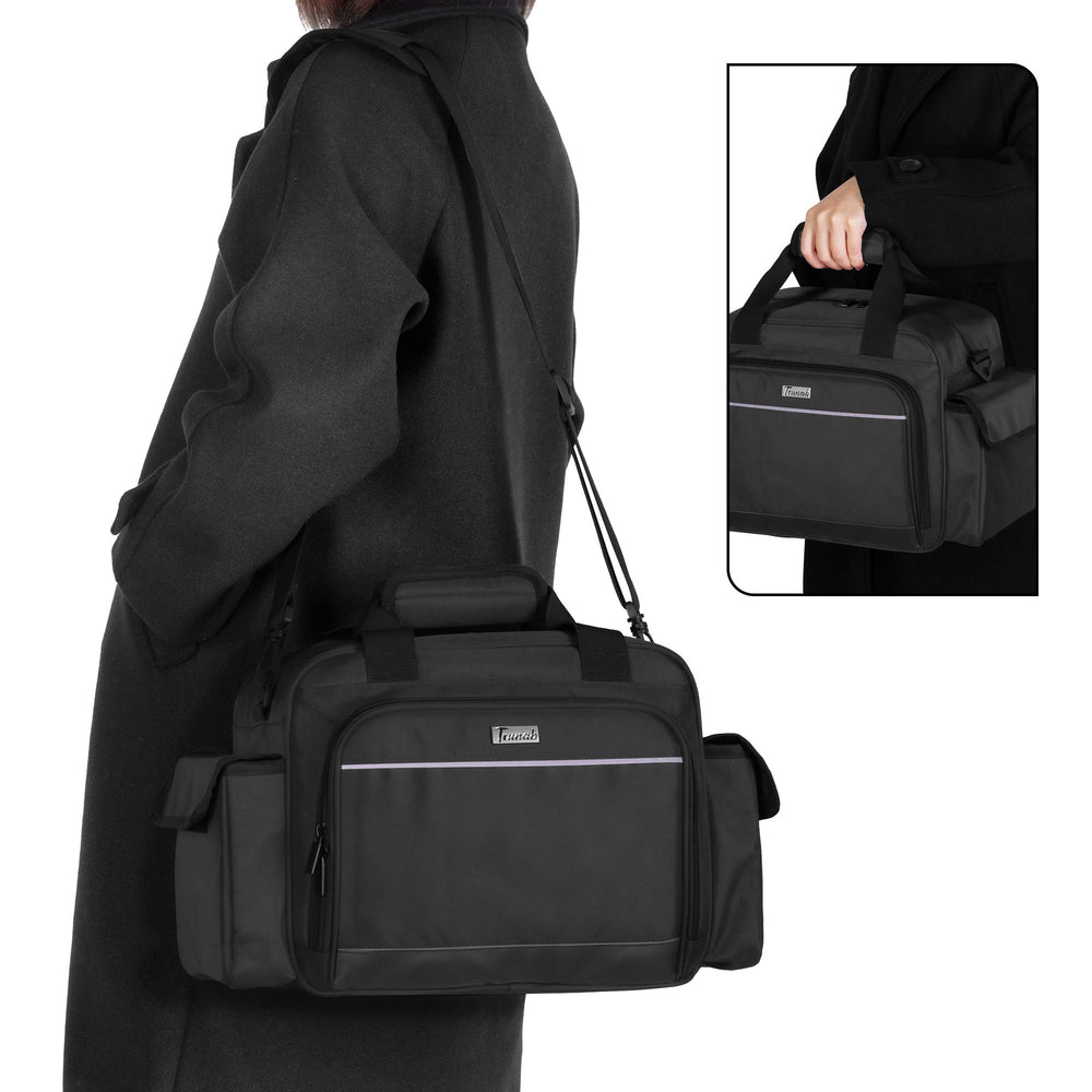 Trunab Home Health Nurse Bag back pocket with ID window for fast recognition