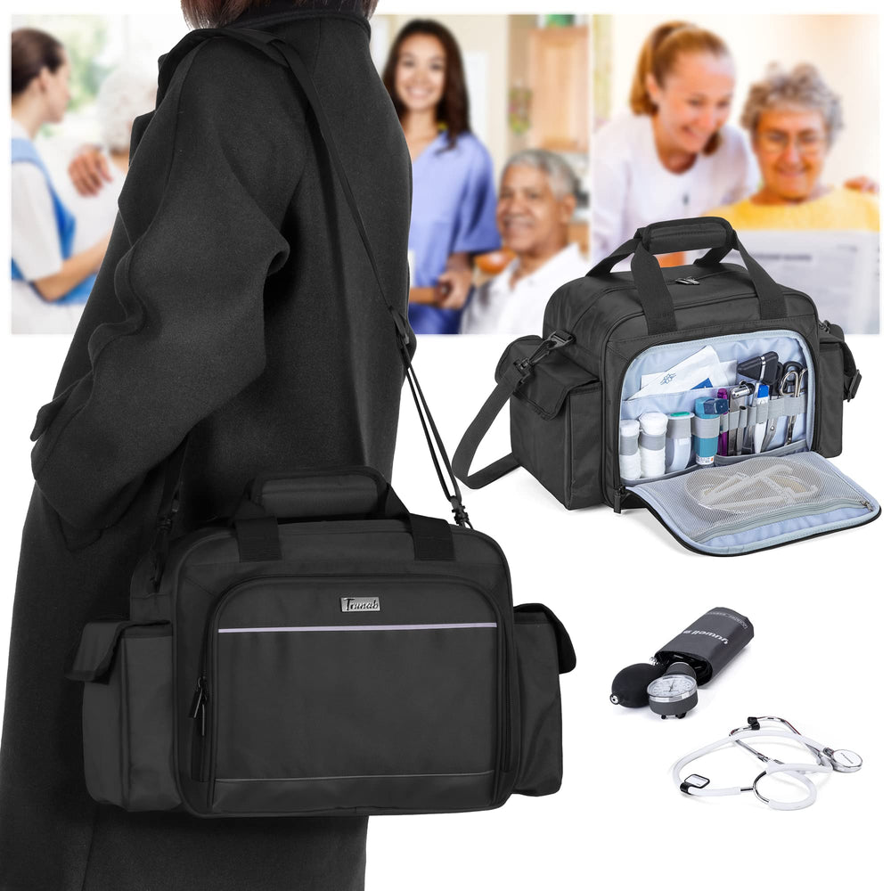 Trunab Home Health Nurse Bag in use during home visits for organization